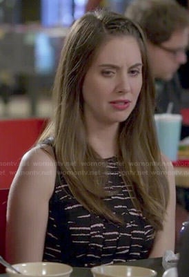 Annie's tiger striped dress on Community