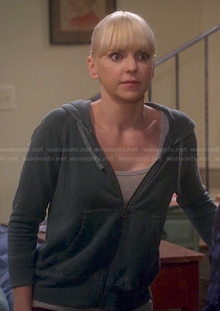 Christy's navy hoodie on Mom