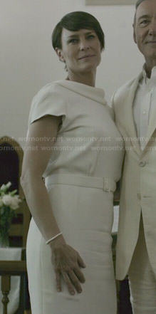 Claire's white dress on House of Cards