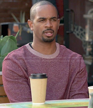 Coach's red sweatshirt on New Girl