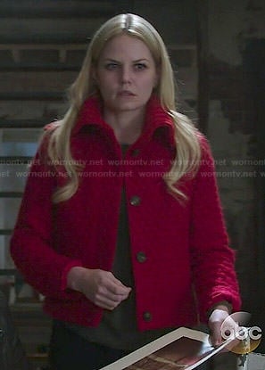 Emma's red quilted jacket on Once Upon a Time