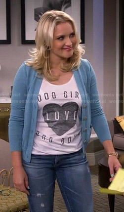 Gabi's Good Girls Love Bad Boys top on Young and Hungry
