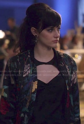 Layla's floral pleated jacket on Nashville