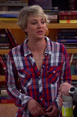 Penny's red plaid shirt on The Big Bang Theory