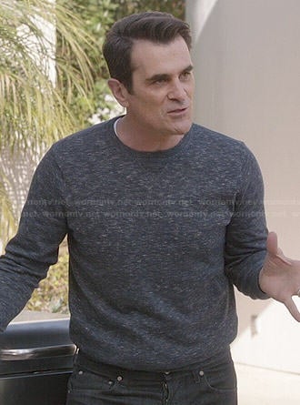 Phil's navy heathered sweatshirt on Modern Family