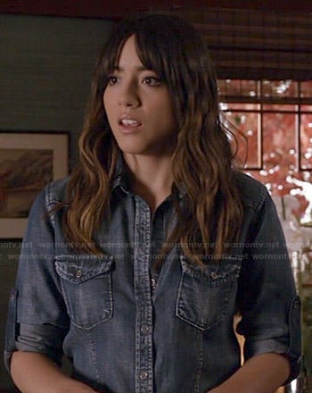 Skye's denim shirt on Agents of SHIELD