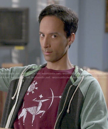Abed's archer tee on Community