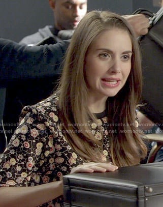 Annie's floral boxy top on Community