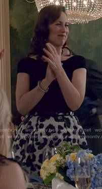 Diana's leopard print gown on Younger
