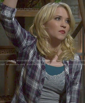 Gabi's plaid shirt on Young and Hungry