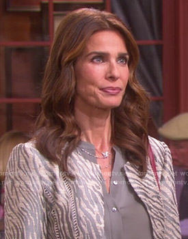 Hope's zebra print jacket on Days of our Lives