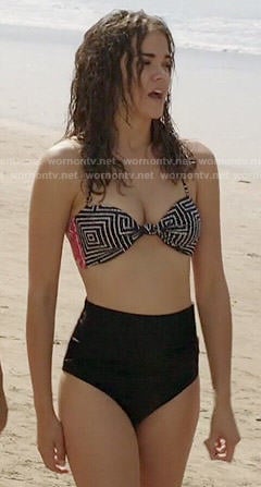 Callie's printed bikini top on The Fosters