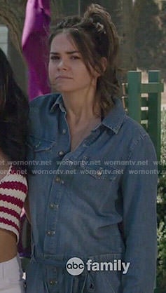 Callie's chambray romper on The Fosters