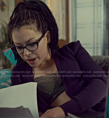 Cosima's lace trim bralette on Orphan Black
