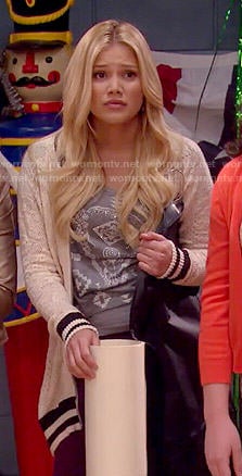 Lindy's lace varsity jacket on I Didn't Do It