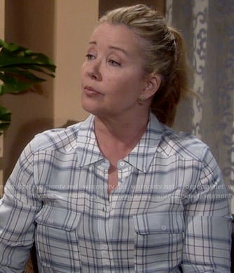 Nikki's plaid shirt on The Young and the Restless