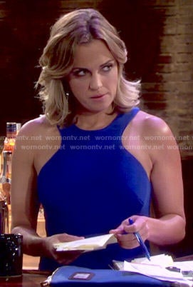 Sage's blue dress on The Young and the Restless