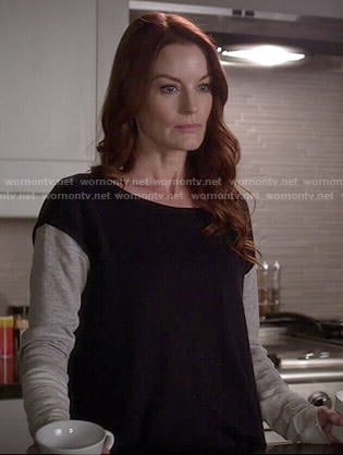 Ashley's colorblock sweater on Pretty Little Liars