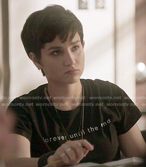 Audrey's Forever Until the End tee on Scream
