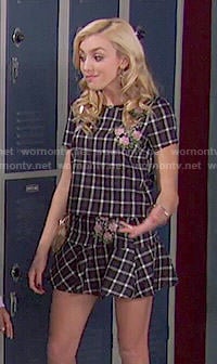 Emma's floral and plaid two-piece set on Jessie