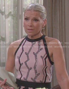 Jennifer's branch print dress on Days of our Lives