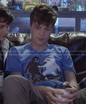 Noah's Bigfoot vs Yeti tee on Scream