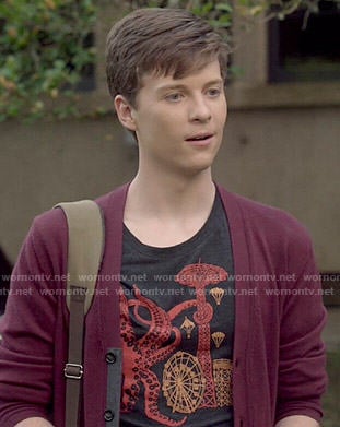 Noah's octopus tee on Scream