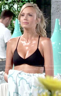 Abby's black bikini top on The Young and the Restless
