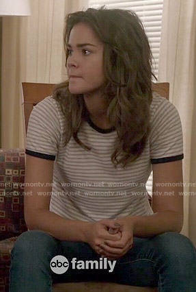 Callie's striped tee on The Fosters