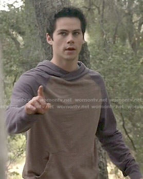 Stiles's two tone hoodie on Teen Wolf