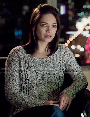 Cat's marled sweater on Beauty and the Beast