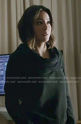 Daisy's shawl collar sweatshirt on Agents of SHIELD