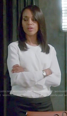 Olivia's white blouse on Scandal