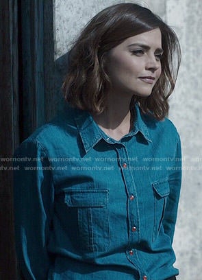 Clara's denim shirt on Doctor Who