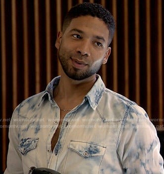 Jamal's acid wash shirt on Empire