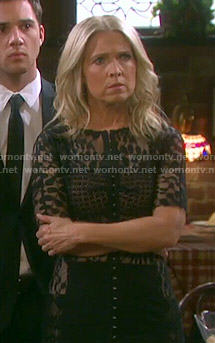 Jennifer's black lace dress on Days of our Lives