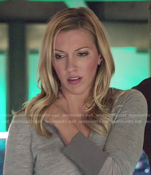 Laurel's grey sweater on Arrow