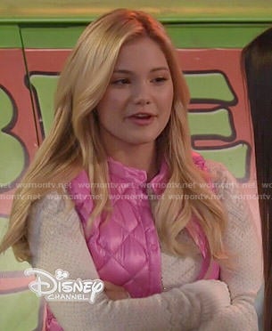 Lindy's pink quilted vest on I Didn't Do It