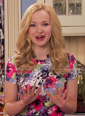 Liv's bright floral top on Liv and Maddie