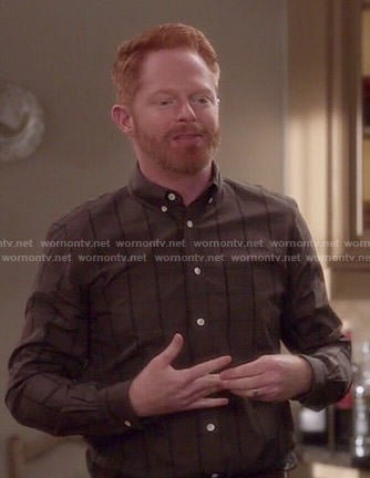 Mitchell's brown checked shirt on Modern Family
