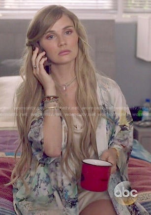 Scarlett's floral robe on Nashville
