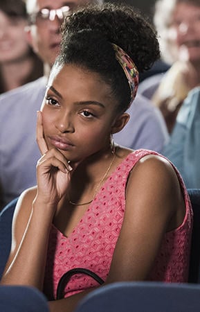 Zoey's pink eyelet dress on Black-ish