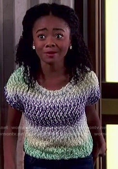 Zuri's ombre knit top on Jessie