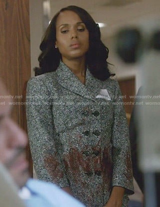 Olivia's double breasted jacket on Scandal