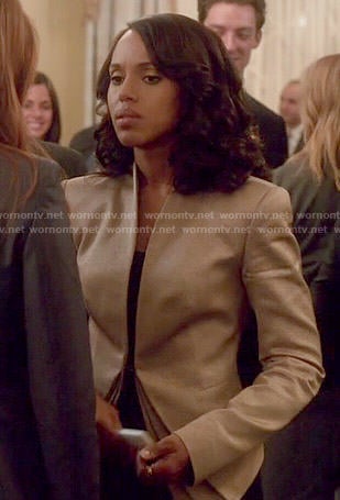 Olivia's gold jacket on Scandal