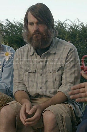 Phil's grey plaid shirt on Last Man on Earth