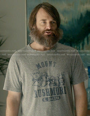 Phil's Mount Rushmore t-shirt on Last Man on Earth
