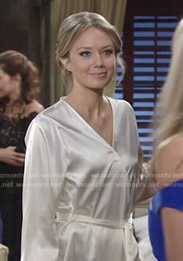 Abby's bridal robe on The Young and the Restless