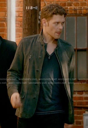 Klaus's grey suede jacket on The Originals