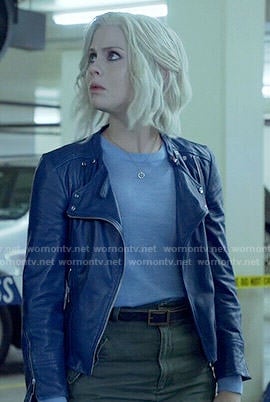 Liv's blue leather jacket on iZombie